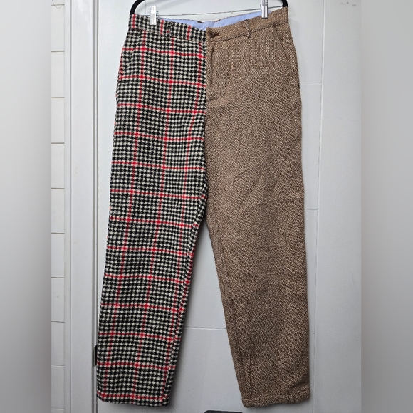 Rowing Blazers Wool Blend Mixed Print Plaid Fish and Bone Trouser 33”W - Picture 3 of 11
